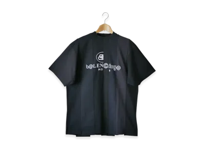BALENCIAGA Reconstructed Logo T-Shirt Aoyama Exclusive "Black"