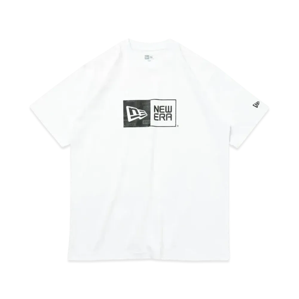 NEW ERA Short Sleeve Cotton T-shirt Archive Logo Box Logo Regular Fit "White"