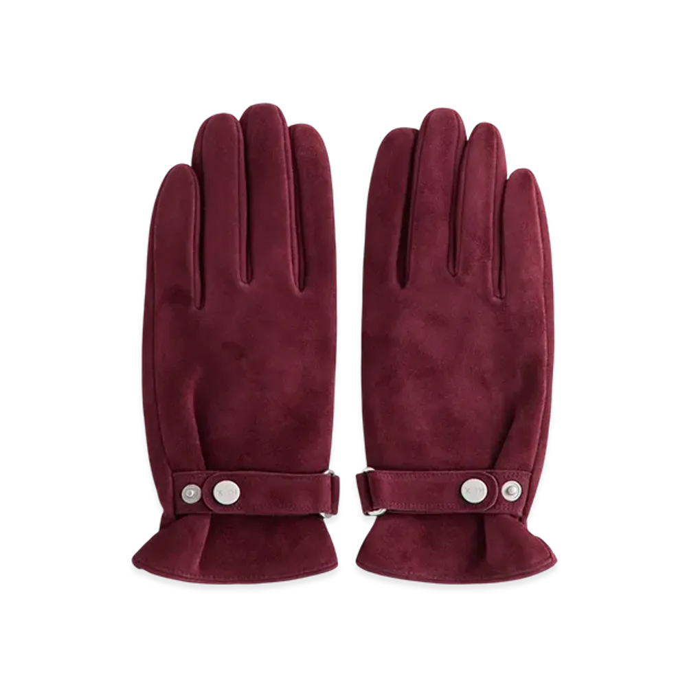 Kith Manhattan Suede Gloves "Magma"