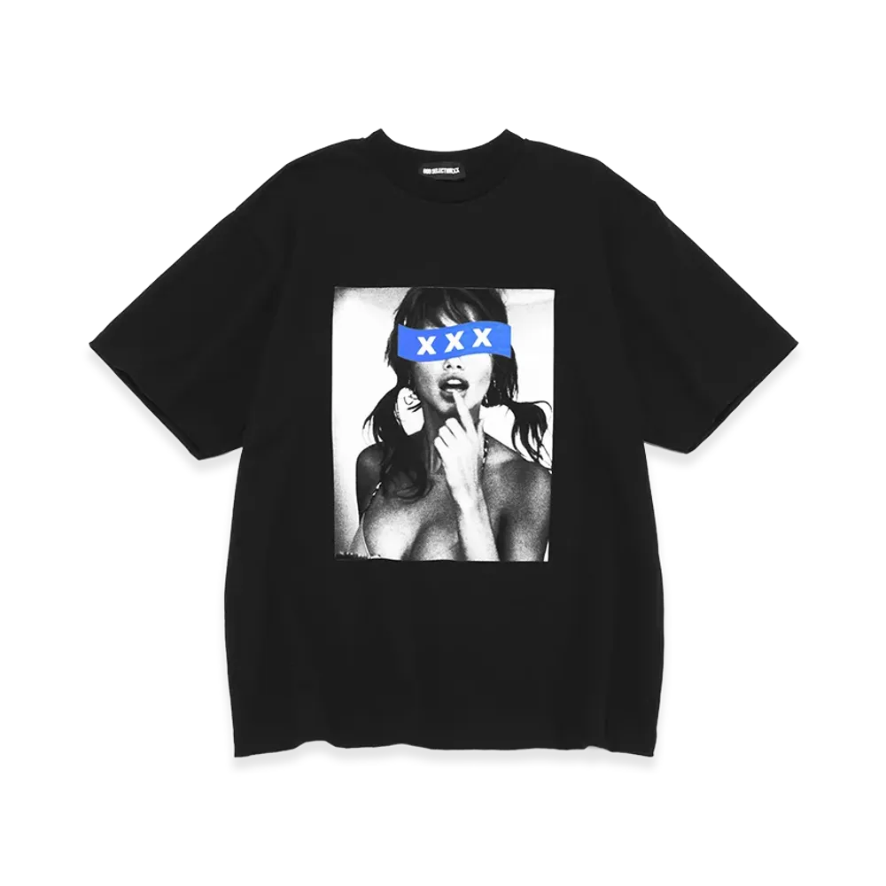 GOD SELECTION XXX Blue Box Logo Monochrome Photo Tee GX-S26-ST-13 "Black"