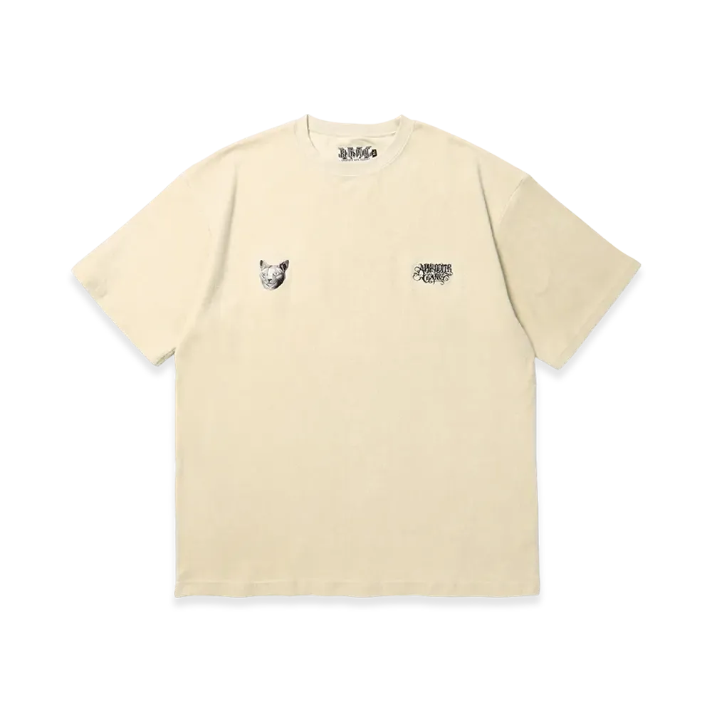 APHRODITEGANG Ryu Embroidery Pile S/S Tee "Off White"