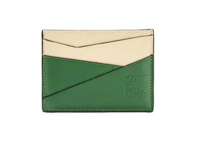 LOEWE Puzzle Plain Cardholder In Classic Calfskin "Dark Forest / Multicolor"