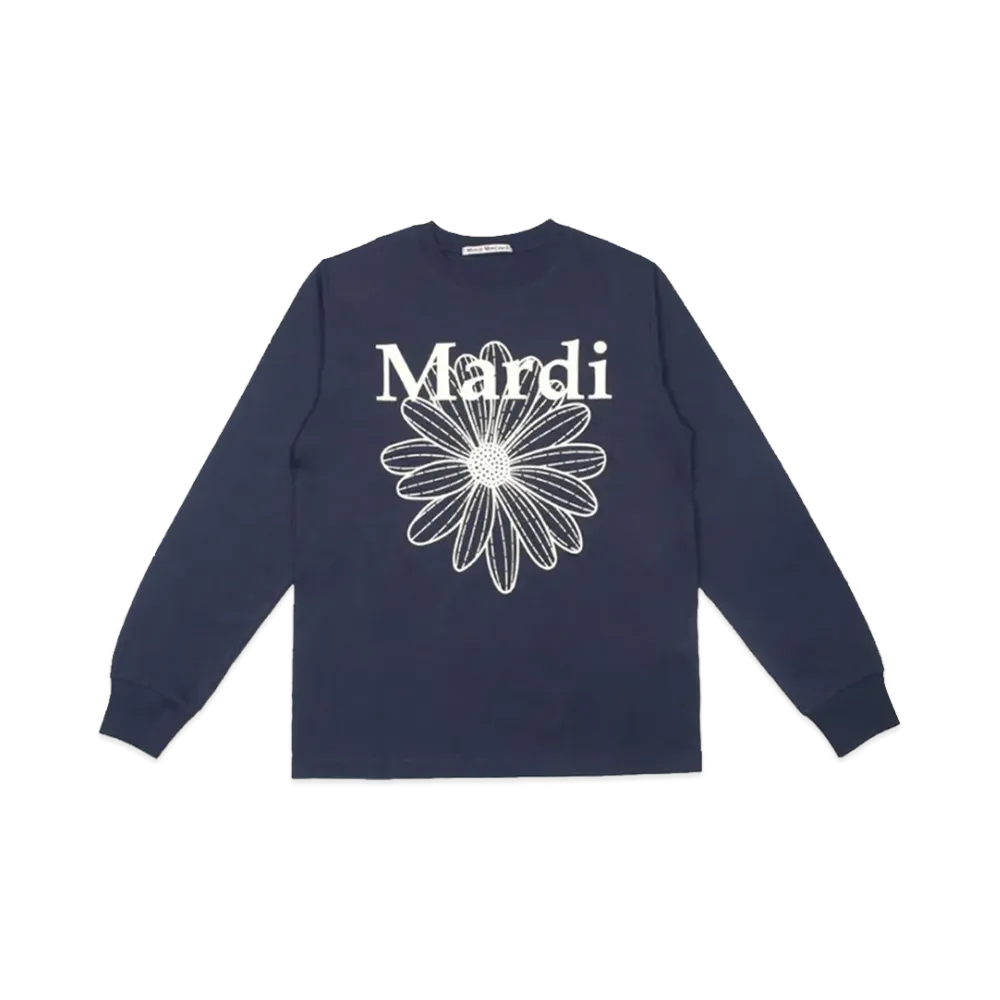 Mardi Mercredi T-Shirt Long Sleeve Flowermardi "Navy Cream"