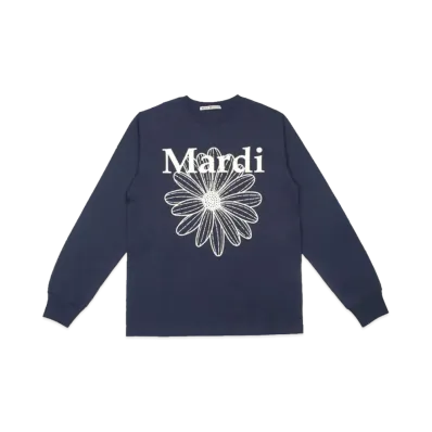 Mardi Mercredi T-Shirt Long Sleeve Flowermardi "Navy Cream"