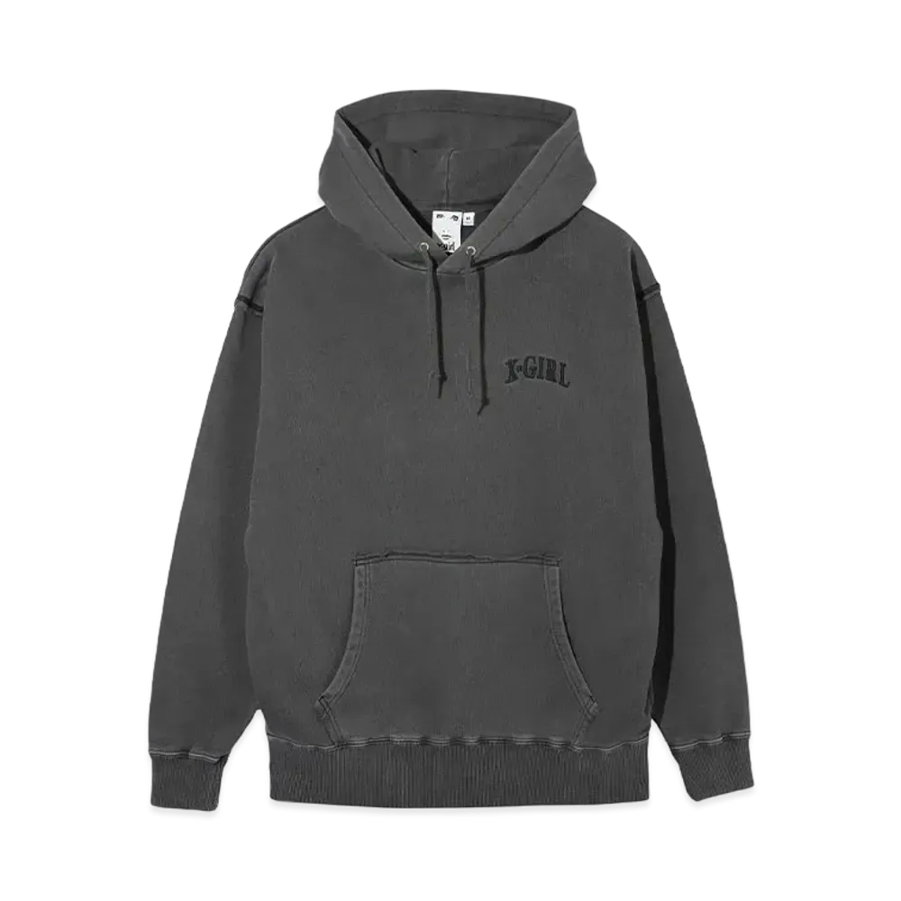 X-Girl Distressed Sweat Hoodie "Black"