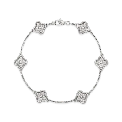 Van Cleef & Arpels Sweet Alhambra bracelet 6 motifs "18K White gold/Diamond"