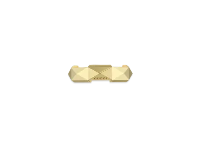 GUCCI LINK TO LOVE Studded Ring "Yellow Gold"