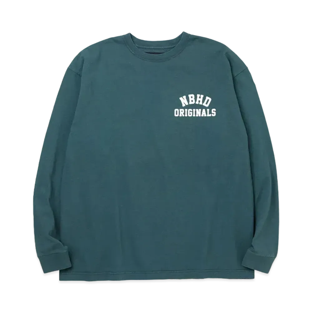 NEIGHBORHOOD SULFUR DYE / C-CREW . LS "Green"