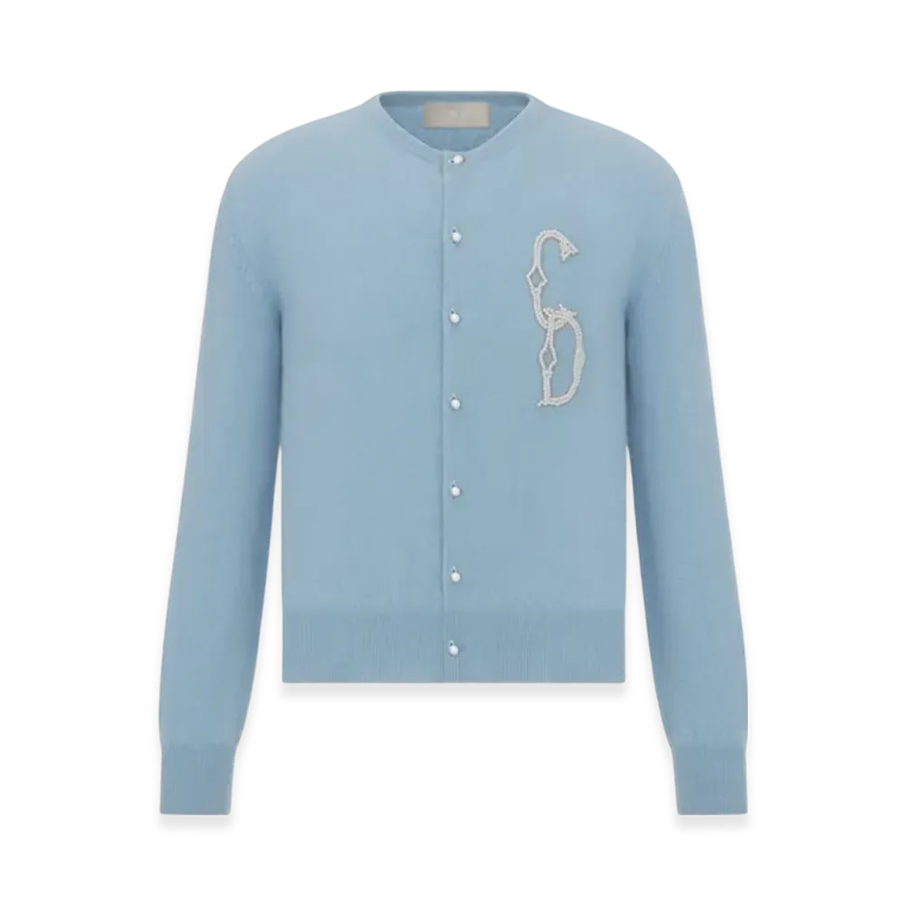 Dior CD Interlaced Cardigan "Blue"