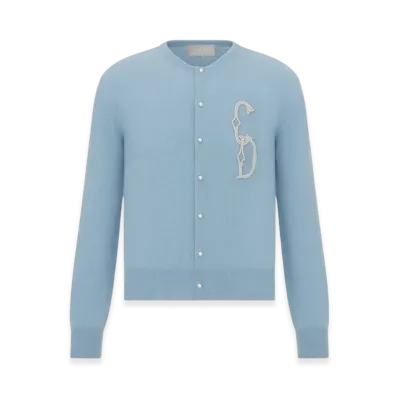 Dior CD Interlaced Cardigan "Blue"