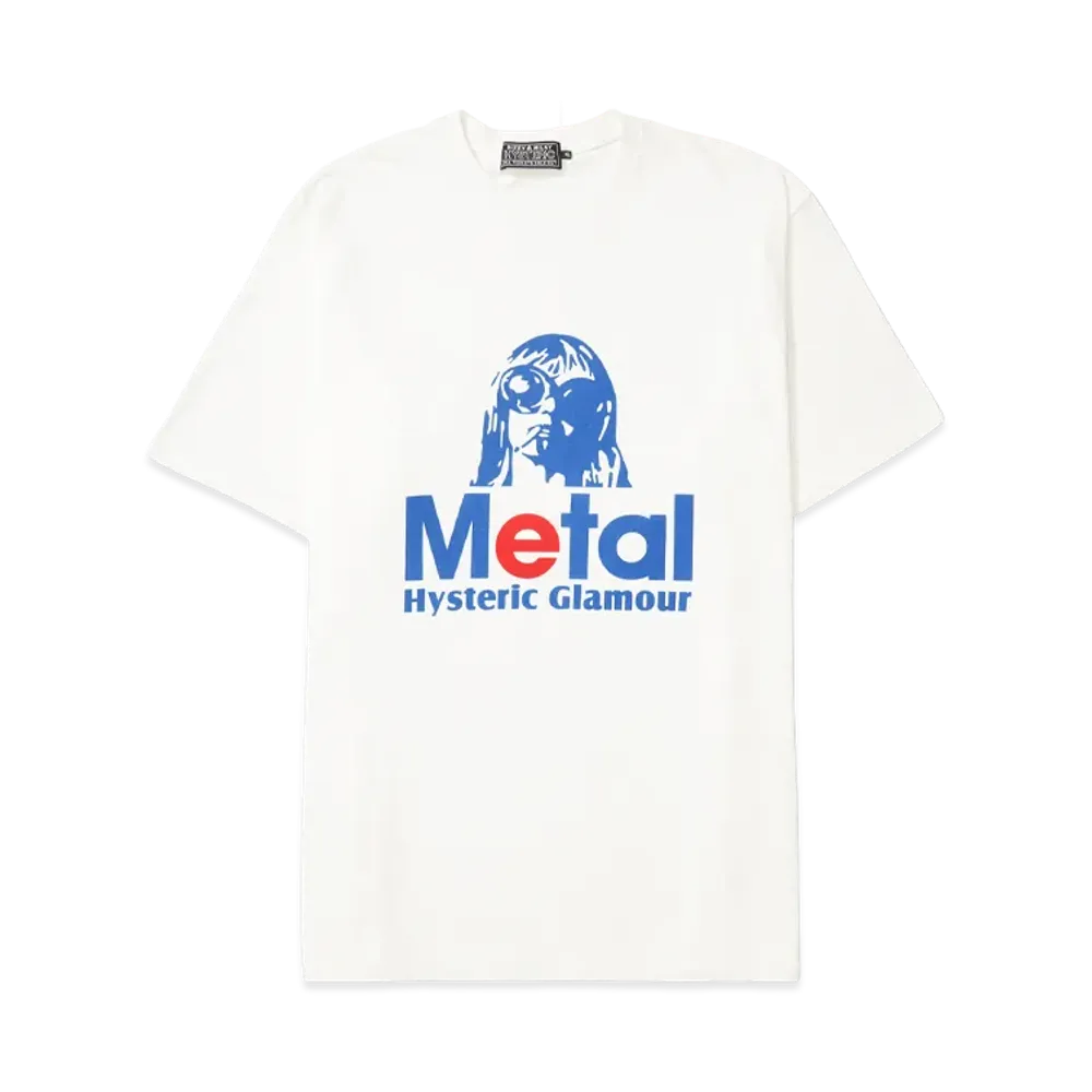 HYSTERIC GLAMOUR Metal T-Shirt "White"