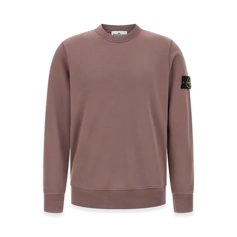 Stone Island Organic Cotton Sweatshirt "Purple"