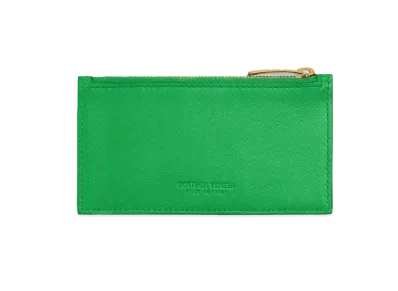 Bottega Veneta Zipped Card Holder "Parakeet"