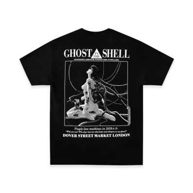 Geeks Rule x THE GHOST IN THE SHELL (1995) Silkscreen Printing T Shirt "Black"