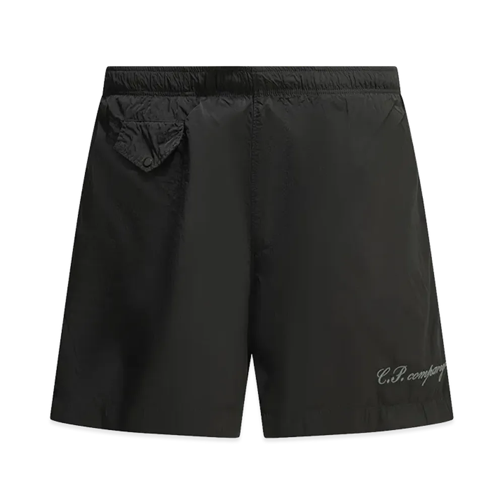 C.P. Company "Eco-Chrome" Beach Shorts "Black"