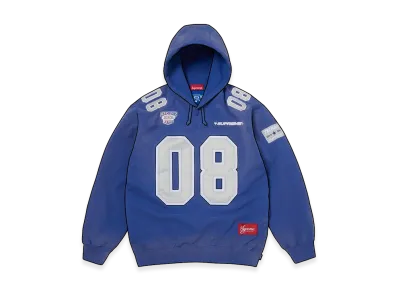 Supreme Football Jersey Hooded Sweatshirt "Royal"
