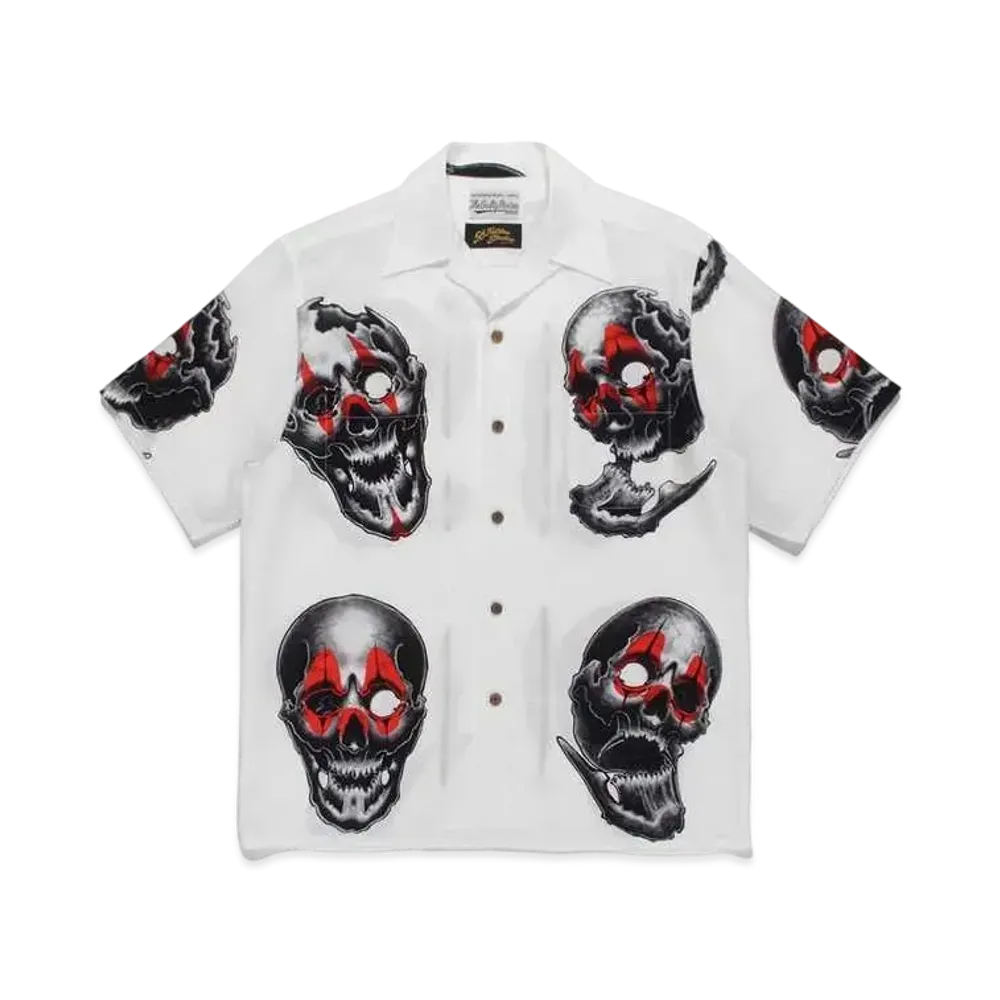 WACKO MARIA 56 TATTOO STUDIO / HAWAIIAN SHIRT #1 "White"