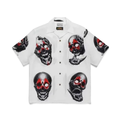 WACKO MARIA 56 TATTOO STUDIO / HAWAIIAN SHIRT #1 "White"