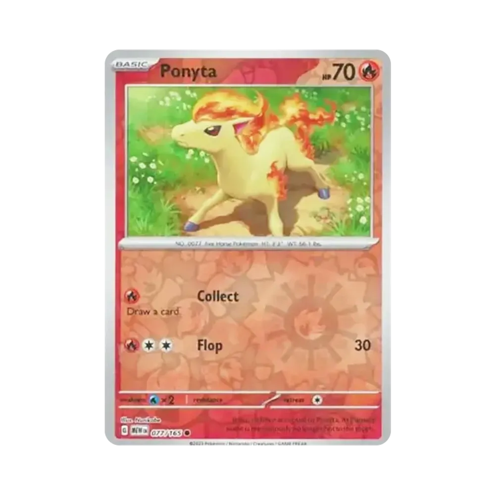 ポニータ C :リバースホロ [MEW EN 077/165]【英語版】(スカーレット&バイオレット「151」)