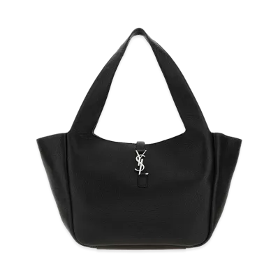 Saint Laurent Women's Leather Bea Shopping Bag "Black"