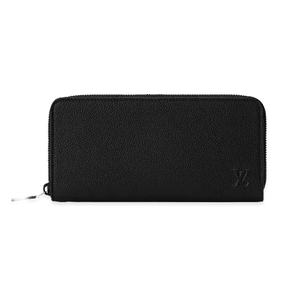 Louis Vuitton Aerogram Leather Zippy Wallet Horizontal "Black"