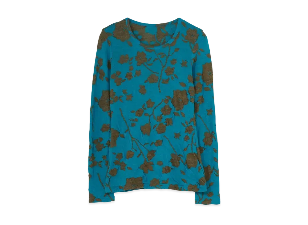 Yohji Yamamoto FLOWER PATTERN JQ PULLOVER "Khaki"