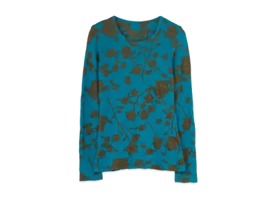 Yohji Yamamoto FLOWER PATTERN JQ PULLOVER "Khaki"