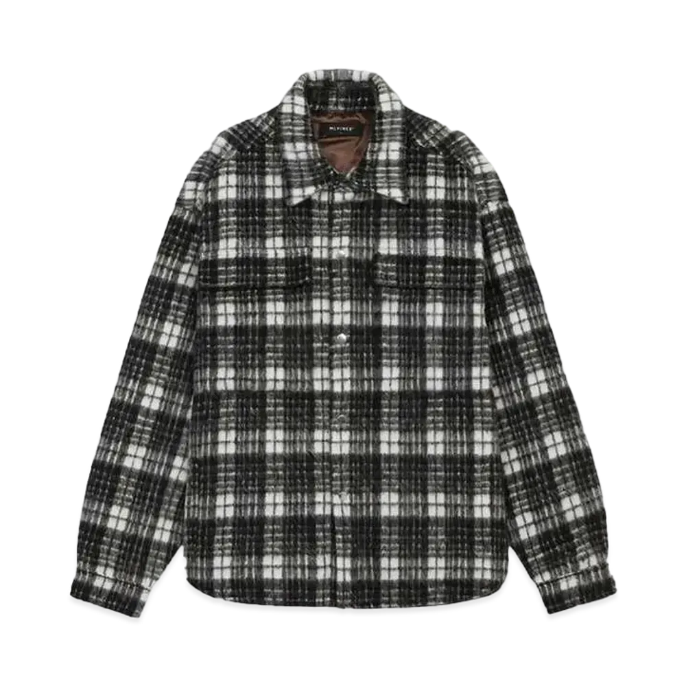 MLVINCE OVERSIZED CHECK JACKET "BLACK"