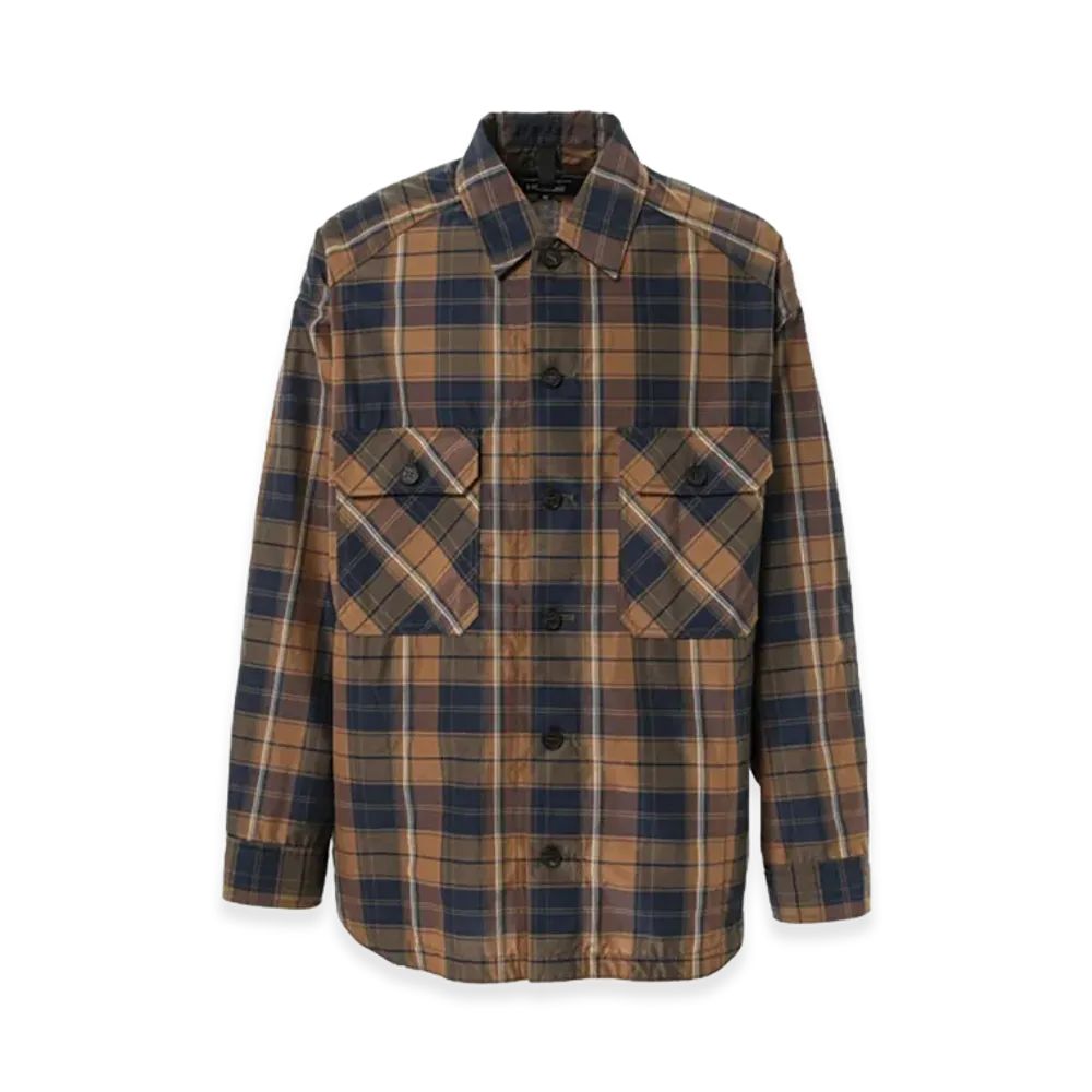 COMME des GARCONS HOMME Cotton Ester Check Shirt Jacket "Brown"