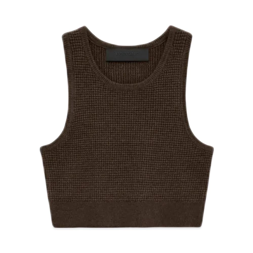 FEAR OF GOD Essentials Women's Waffle Sport Tank "Brown"