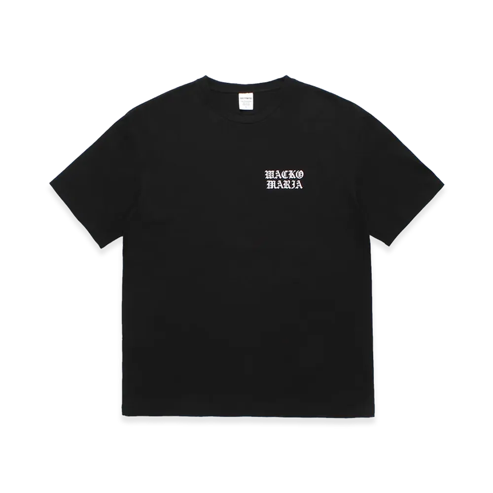 WACKO MARIA Washed Heavy Weight T-Shirt "Black"
