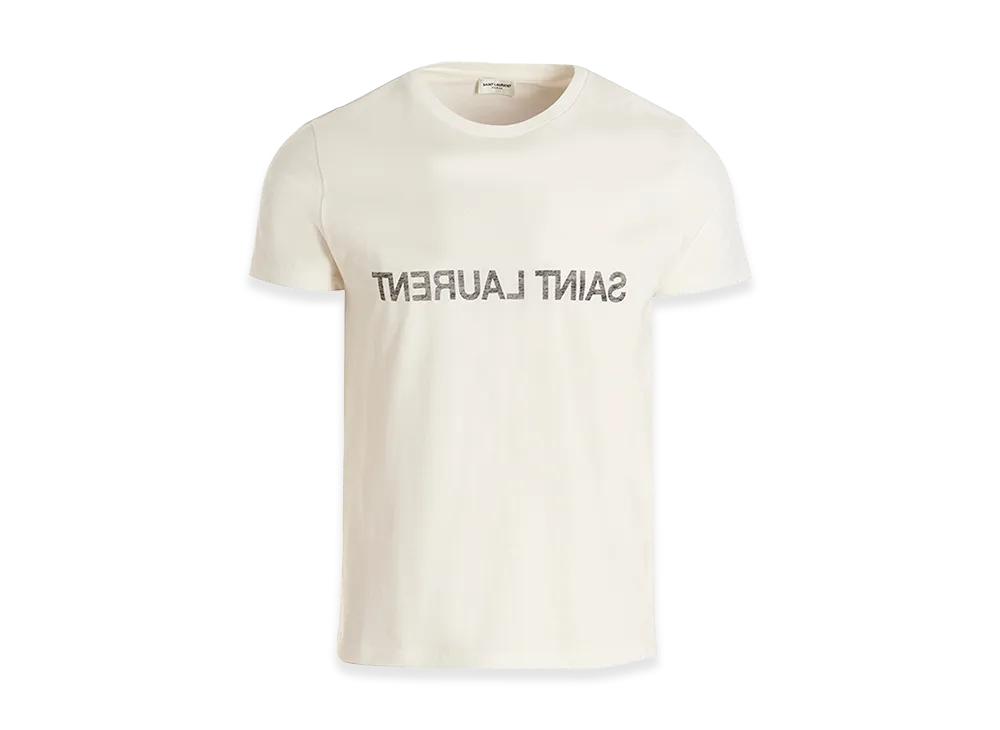 Saint Laurent Logo Print T-Shirt "White"