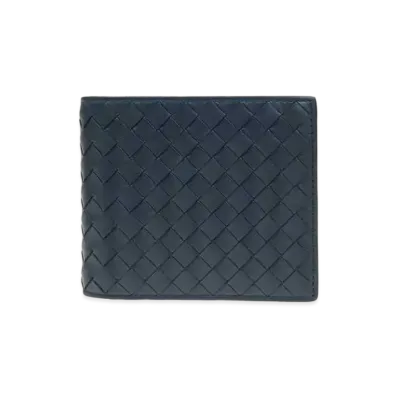 Bottega Veneta Intrecciato Calfskin Bi-fold Wallet "Light Tourmaline"