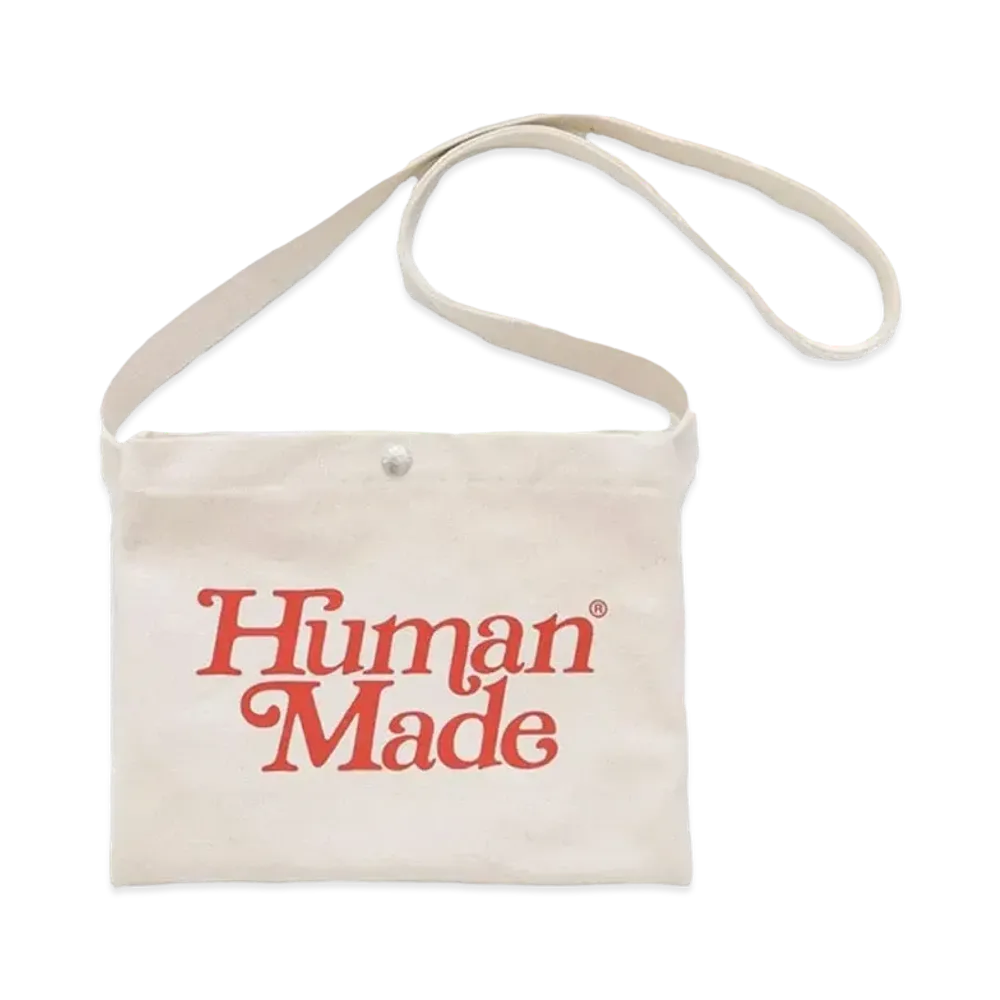 HUMAN MADE Girls Don't Cry Satchel "White" / VERDY
