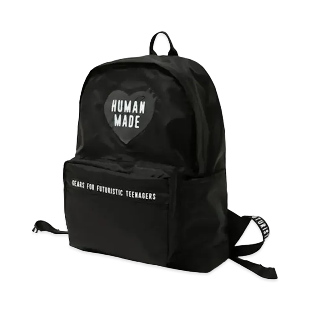 HUMAN MADE Nylon Heart Backpack "Black"