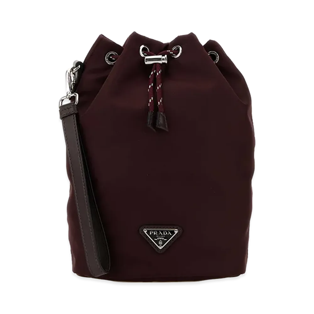 PRADA Fabric Clutch "Burgundy"