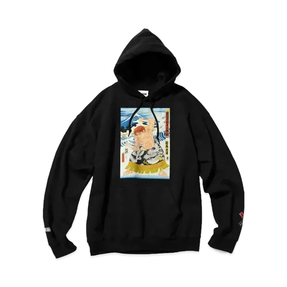 HOME GAME x グラップラー刃牙 x PANCRASE x THREE TIDES HOODIE "BLACK"