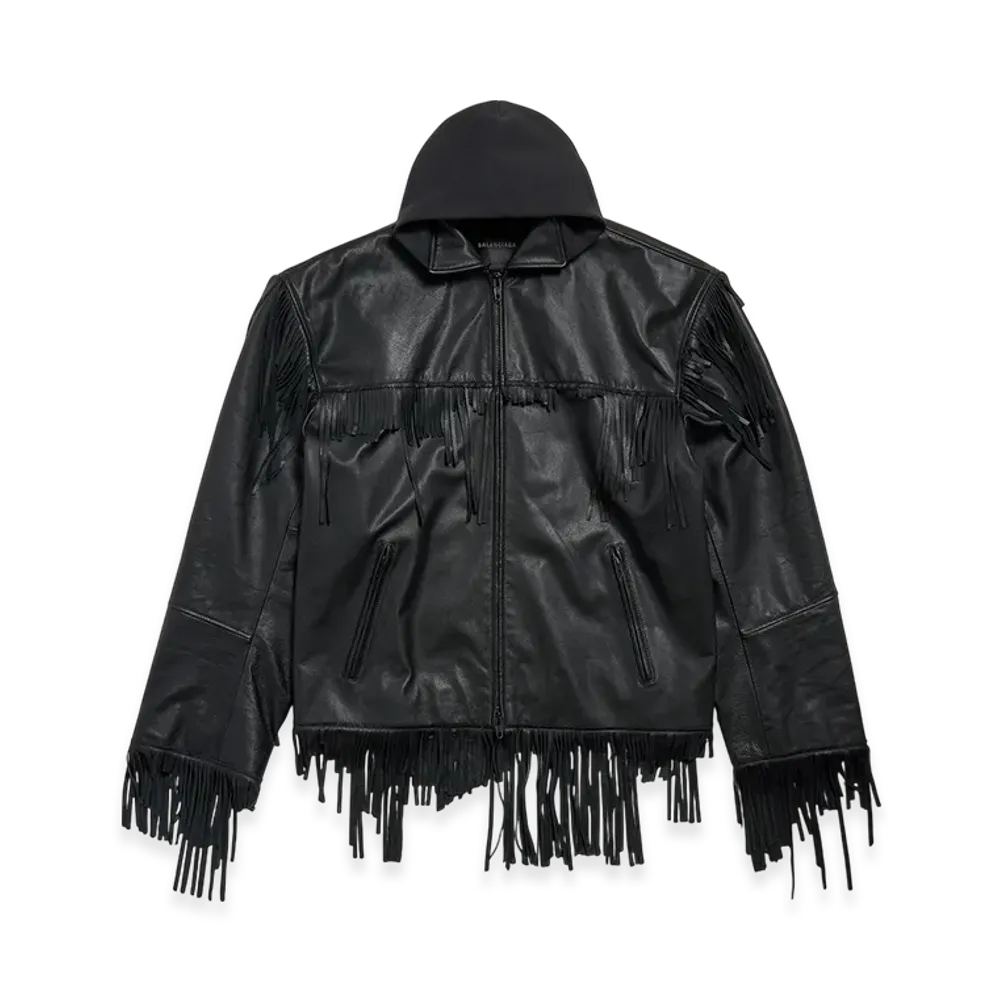 BALENCIAGA Men's Fringe Jacket "Black"