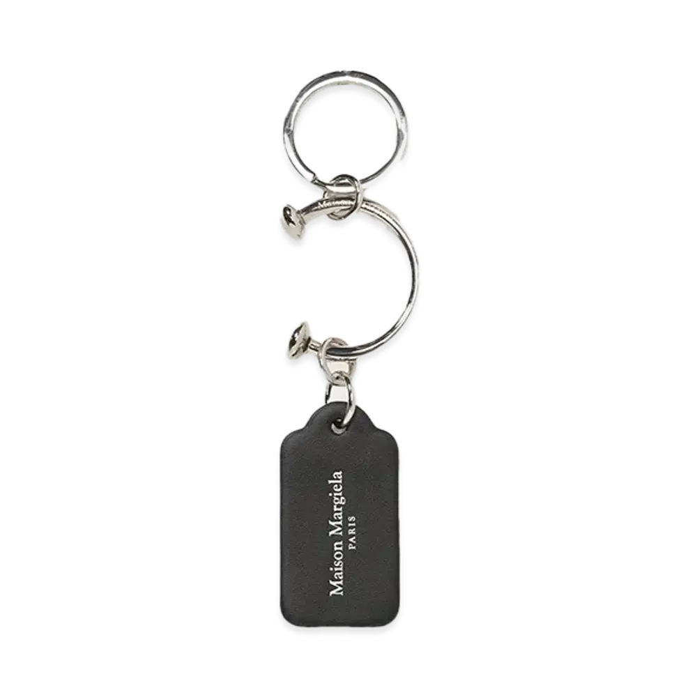 Maison Margiela CIRCLE TAG KEYRING "BLACK"