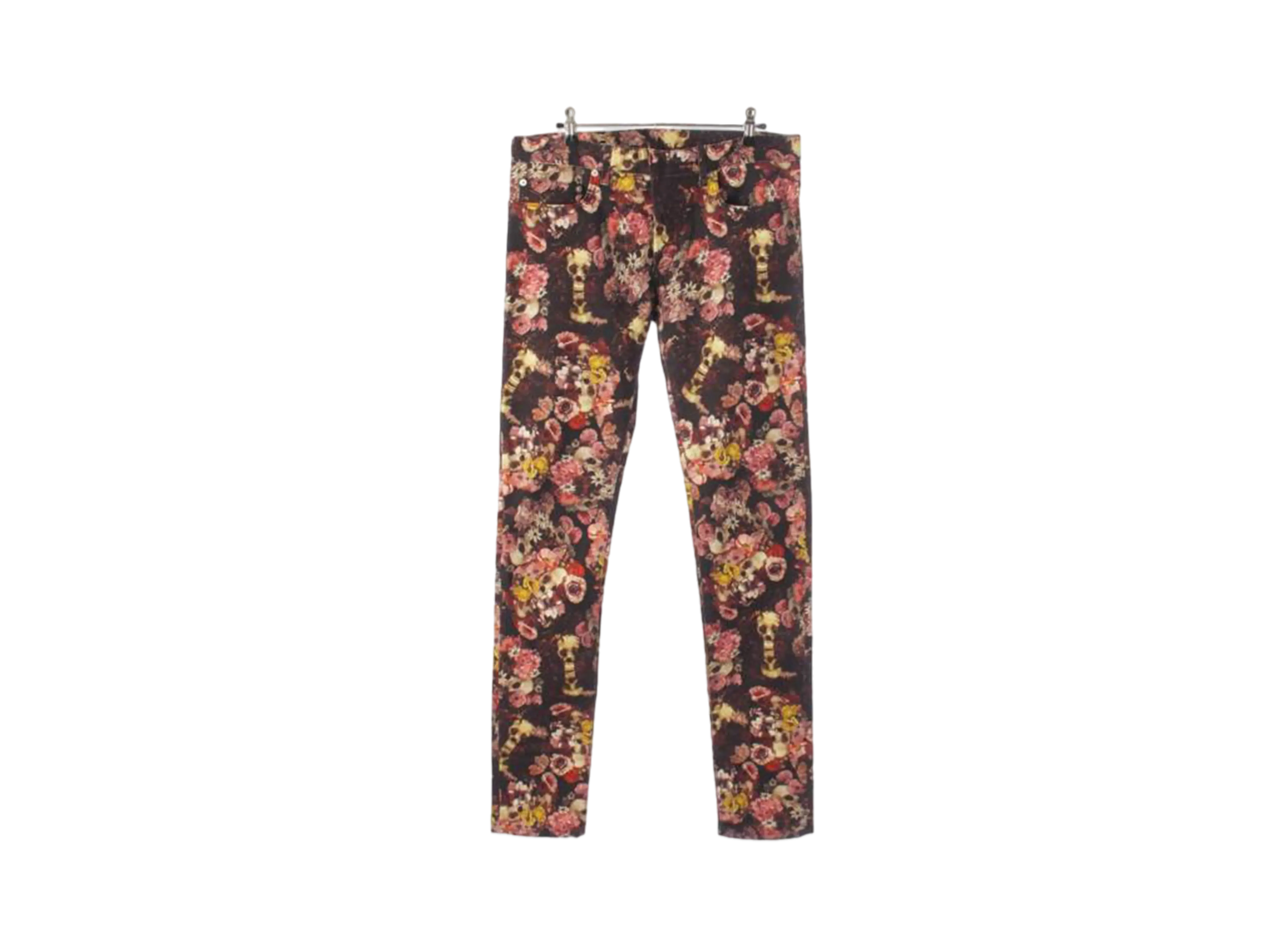 Dior HOMME x TORU KAMEI Men's Vanitas Skull Flower Skinny Pants "Black"
