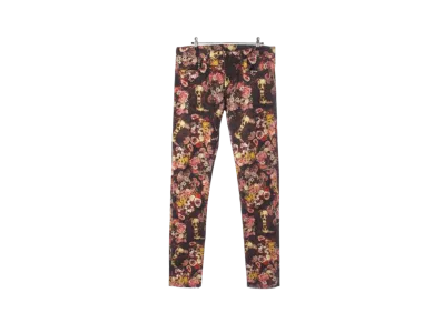 Dior HOMME x TORU KAMEI Men's Vanitas Skull Flower Skinny Pants "Black"