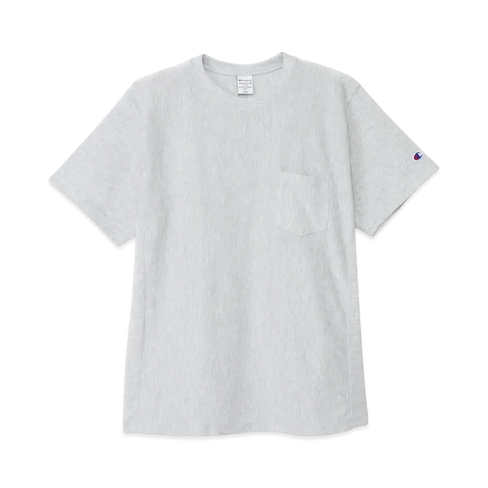 Champion Reverse Weave Short Sleeve Pocket T-Shirt 25SS "Heather Grey"