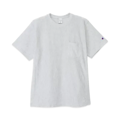 Champion Reverse Weave Short Sleeve Pocket T-Shirt 25SS "Heather Grey"