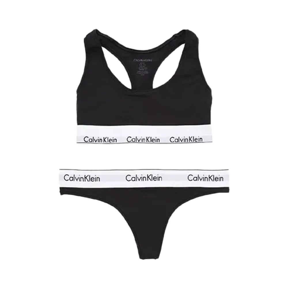 Calvin Klein Modern Cotton Bra/Shorts Set "Black"