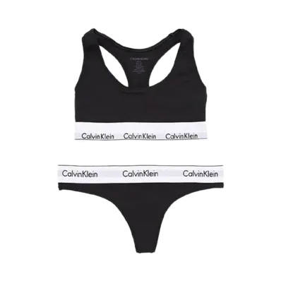Calvin Klein Modern Cotton Bra/Shorts Set "Black"