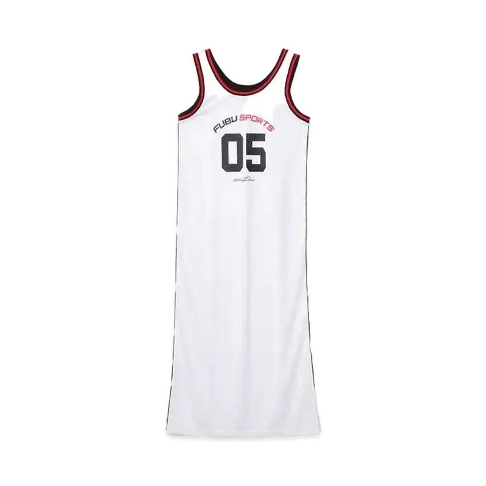 atmos pink x FUBU Mesh Long One-piece "White"