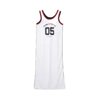 atmos pink x FUBU Mesh Long One-piece "White"
