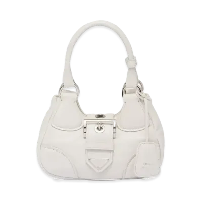 PRADA Moon Padded Nappa Leather Bag "White"