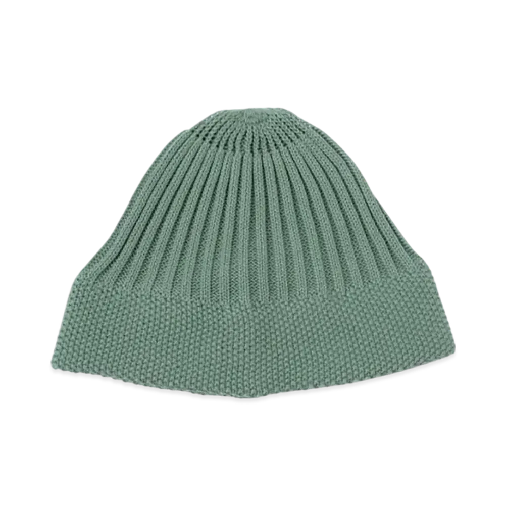 BEAMS Cotton Ribbed Watch Cap "Emerald"