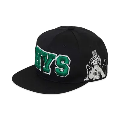 HYSTERIC GLAMOUR HYS Guitar Girl Embroidered Cap "Black"